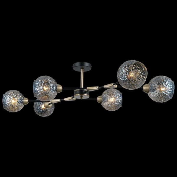 Люстра на штанге ILLUMICO IL0253-6CSQ-79 BK AB