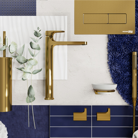 Смеситель для раковины WasserKRAFT Havel 3603H золото