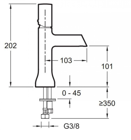 Смеситель для раковины Jacob Delafon Toobi E7329-BN