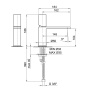 Смеситель для раковины Fantini Milano 31 P5 3003WF сталь