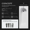 Ванна чугунная Vinsent Veron Concept VCO1607042 160x70 см, белый