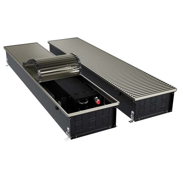 Конвектор внутрипольный Royal Thermo ATRIUM TURBO-150/300/2400-DG-U-LB