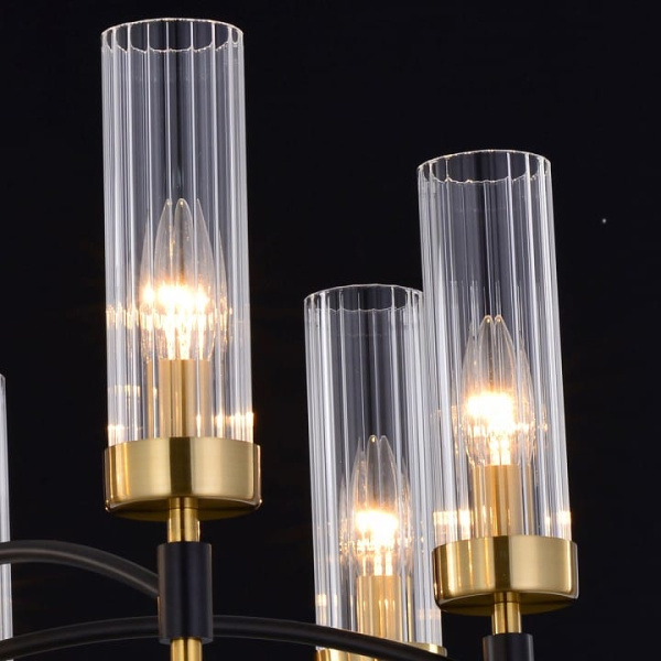 Подвесная люстра ILLUMICO BRASS TUBO IL5177-8PLS-29 BRASS TUBO
