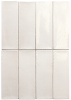 Equipe Miyako Керамогранит White gloss 5x15 глазурованный глянцевый