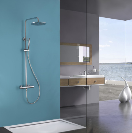 Душевая стойка Abber Wasser Kreis AF8160L с термостатом