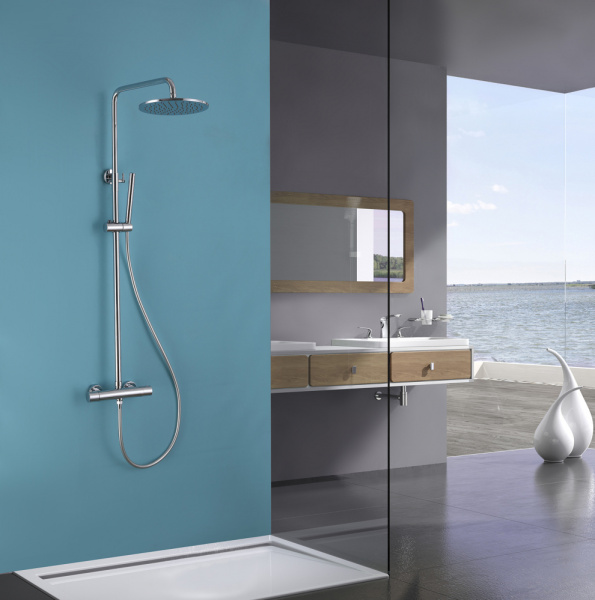 Душевая стойка Abber Wasser Kreis AF8160L с термостатом