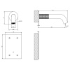 Смеситель для раковины Gessi 316 54215#239 матовая сталь