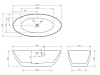 Акриловая ванна Abber 180x85 AB9374-1.8