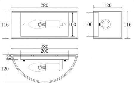Накладной светильник Maytoni Ripple MOD096WL-01CH