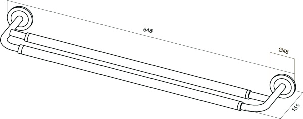 Полотенцедержатель двойной AM.PM Serenity A40336400