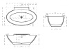 Акриловая ванна Abber 172x103 AB9237