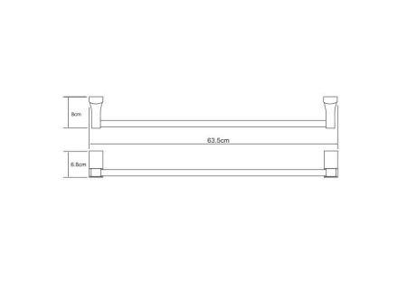 Держатель полотенец WasserKRAFT Leine K-5030
