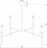 Люстра на штанге Eurosvet Anders 60142/9 латунь