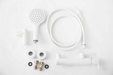 Душевой гарнитур Cezares Leaf LEAF-D-BIO белый матовый