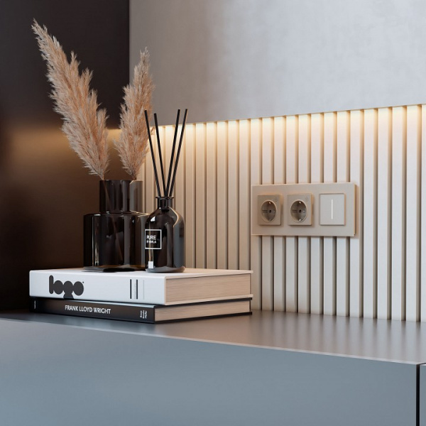 Диммер сенсорный с подсветкой и функцией Wi-Fi без рамки Werkel шампань W3443111