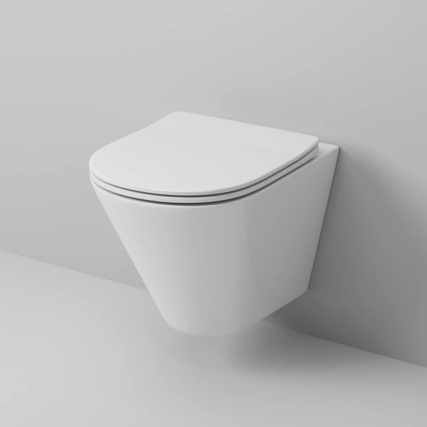 Унитаз подвесной Grossman GR-4477S безободковый, с сиденьем микролифт, белый