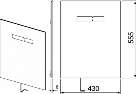 Декоративная панель Tece TECElux 9650004 механические клавиши