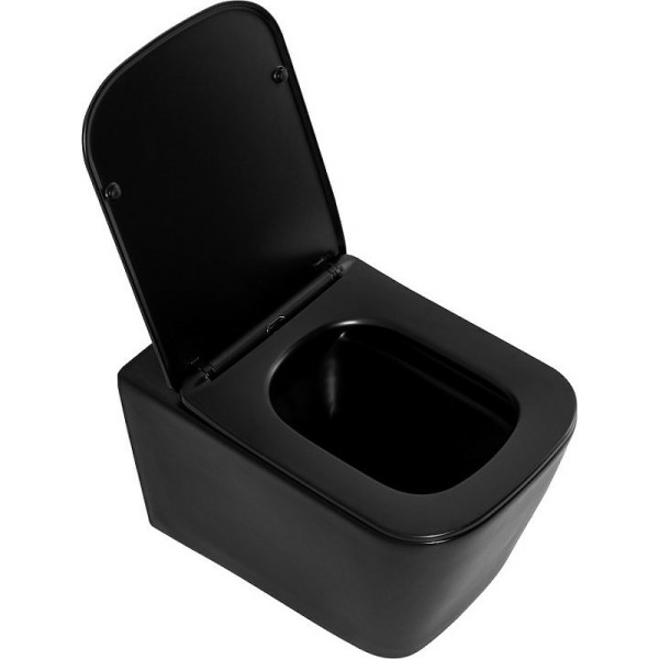 Подвесной унитаз BelBagno Sela BB3201CHR-MB черный матовый