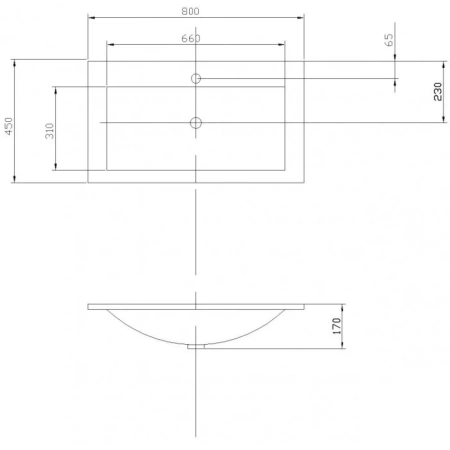Раковина 80x45 см Акватон Премьер 1A702831PR010