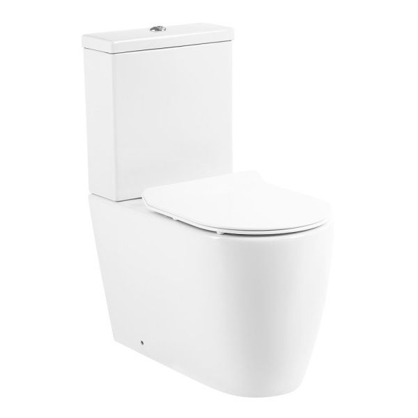 Унитаз-компакт безободковый BelBagno MARINO BB105CPR с сиденьем BB2111SC
