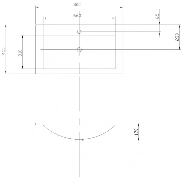Раковина 80x45 см Акватон Премьер 1A702831PR010