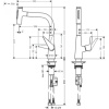 Смеситель для кухни hansgrohe Talis Select M51 72824800 с вытяжным душем сталь