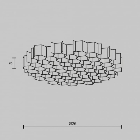 Сотовый фильтр Maytoni Technical Аксессуары HoneyComb-D26