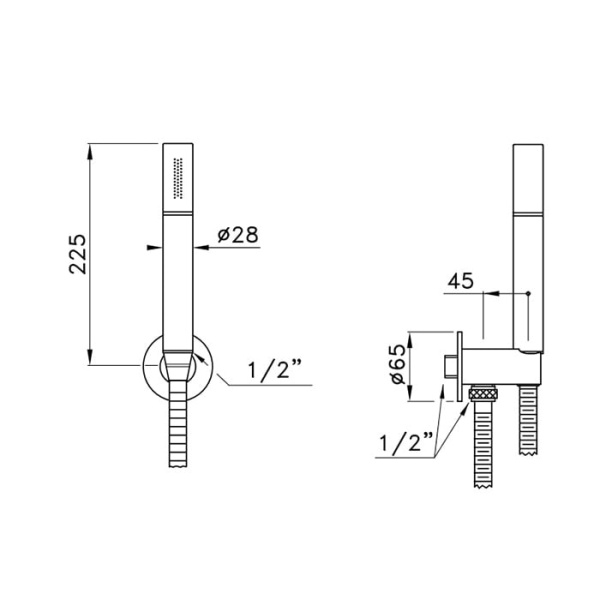 Душевой гарнитур Stella Sirius UN03121CR00