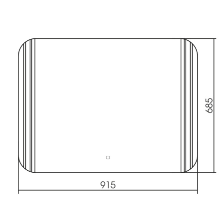 Зеркало с подсветкой Abber See AG6101S