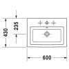 Раковина 60x43 см Duravit 2nd Floor 0347600000