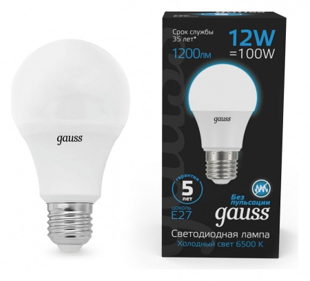Лампа светодиодная Gauss E27 12Вт 6500K 102502312