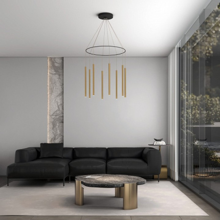 Подвесная люстра Eurosvet  301101 LED латунь