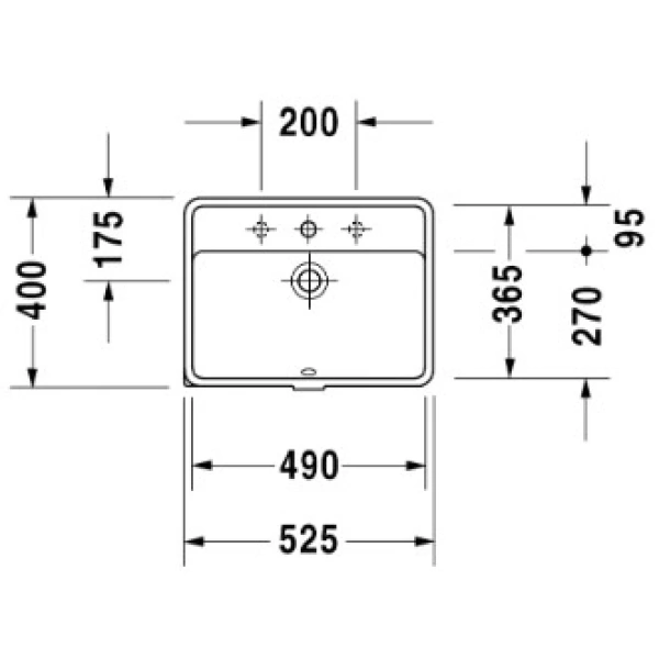 Раковина 52,5x40 см Duravit Starck 3 0302490000