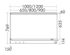 Зеркало Burgbad Eqio 90 SEZQ090F2010 серое