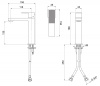Смеситель для раковины Cezares PRIZMA PRIZMA-LSM1-01-W0