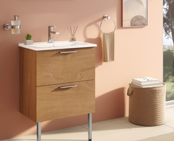 Тумба с раковиной Vitra Mia 60 67270 золотой дуб