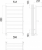 Полотенцесушитель водяной Terminus Анкона П8 500х800 4670078529978