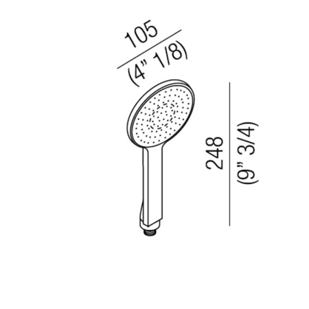 Лейка для душа Agape Al dente CRUB1102R