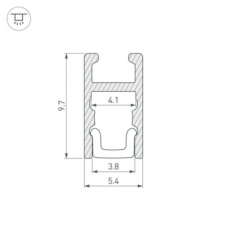Профиль накладной Arlight ARH-KANT 36385