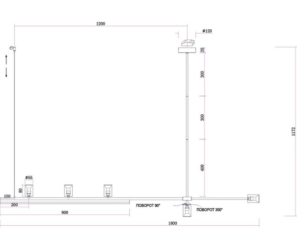 Подвесной светильник Kink Light Рия S07618-180,36