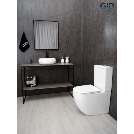 Раковина-чаша GID N9030ds 40x30 см, накладная, белый