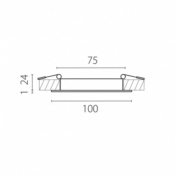 Встраиваемый светильник Lightstar Zocco 223074-XS