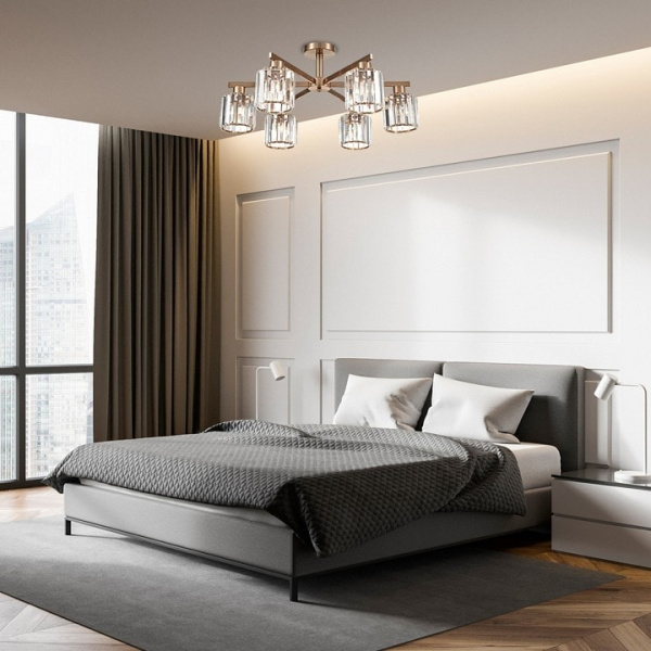 Люстра на штанге Escada 692 692/6P Сopper