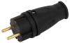 Вилка прямая с заземлением Эра  VX10-B-IP44