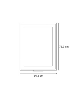 Зеркало Bagno Piu Get 60X80 белое