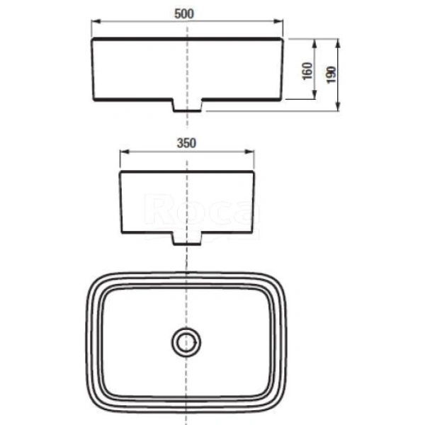 Раковина 50x35 см Акватон Mila 732700B000