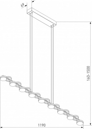 Подвесной светильник Eurosvet Tapioca 90332/17 черный
