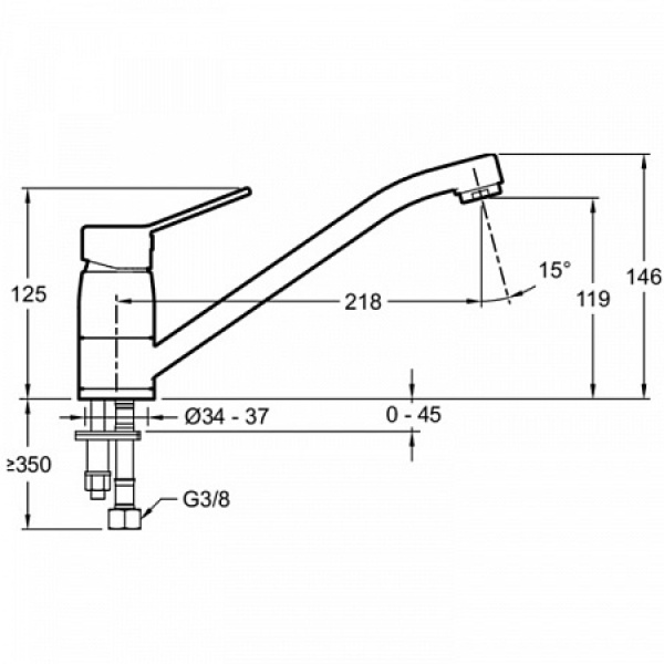 Смеситель для кухни Jacob Delafon EO E24161RU-CP хром