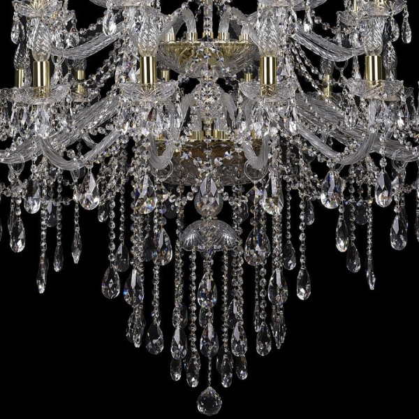 Подвесная люстра Bohemia Ivele Crystal 1415 1415/16+8+4/400/XL-185/2d/G