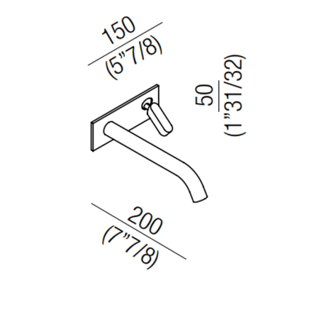 Смеситель для раковины Agape Square ARUB1009TA